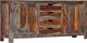 vidaXL Kredens, szary, 160 x 40 x 75 cm, lite drewno sheesham 1