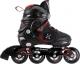 Rolki Nils Extreme NA9080 rekreacyjne regulowane czarne r. 35-38 1