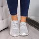 T.Sokolski Sneakersy damskie skórzane ażurowe srebrne T.Sokolski 37 2