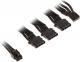 SilverStone Molex - 4-pin Floppy, 0.55m, Czarny (SST-PP06B-3PER10F) 1