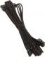 SilverStone Molex - 4-pin Floppy, 0.55m, Czarny (SST-PP06B-3PER10F) 1