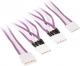 BitFenix Molex - Molex x3, 0.55m, Fioletowy (BFA-MSC-M3MPWW-RP) 1