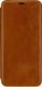Stilgut STILGUT Baroon Slim Book Elegance skórzane etui do iPhone XS Max brązowe 3