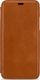 Stilgut STILGUT Baroon Slim Book Elegance skórzane etui do iPhone XS brązowe 2