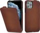 Stilgut STILGUT UltraSlim Flip skórzane etui z klapką do iPhone 11 Pro Antik Brown 1