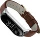 Alogy Pasek Alogy skóra leather band do Xiaomi Mi Band 3/4 Ciemny brąz uniwersalny 1