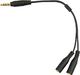 Kabel JJC Jack 3.5mm - Jack 3.5mm x2 0.15m czarny (SB3053) 2