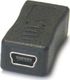Adapter USB microUSB - miniUSB Czarny  (7608) 1