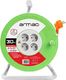 Armac PRZEDŁUŻACZ BĘBNOWY 30M 4X2P+Z, 16A, 3680W, PRZEWÓD 3X1.5MM H05VV-F ARMAC 1
