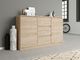 Topeshop KOMODA 2D3S 120CM DĄB SONOMA 3 SZUFLADY 2 DRZWI SALON 3