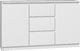 Topeshop KOMODA 2D3S 120CM BIEL 3 SZUFLADY 2 DRZWI SALON 1