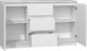 Topeshop KOMODA 2D3S 120CM BIEL 3 SZUFLADY 2 DRZWI SALON 1