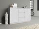 Topeshop KOMODA 2D3S 120CM BIEL 3 SZUFLADY 2 DRZWI SALON 2