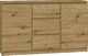 Topeshop KOMODA 2D3S 120CM DĄB ARTISAN 3 SZUFLADY 2 DRZWI SALON 1