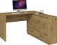 Topeshop KOMODA 2D3S 120CM DĄB ARTISAN 3 SZUFLADY 2 DRZWI SALON 3