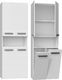 Topeshop Szafka łazienkowa Nel Dk 2K kosz 60cm biel mat (NEL 2K DK BIEL KPL) 1