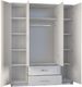 Topeshop szafa Romana lustro 160cm biel (ROMANA 160 BIEL KPL) 2