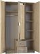 Topeshop SZAFA ROMANA LUSTRO 120cm SONOMA 2