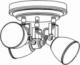 Lampa sufitowa Markslojd Plafon lampa sufitowa spot Markslojd Fjallbacka 3x40W E14 czarna 105815 5