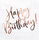 Party Deco Serwetki urodzinowe Happy Birthday różowe złoto - 33 cm - 20 szt. uniwersalny 1
