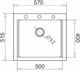 Zlewozmywak Pyramis  Pyramis SIROS 57x51,5 1B Czarny 070084901 1