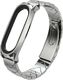 Mijobs Bransoletka V-Style GT band Mijobs do Xiaomi Mi Band 3/4 srebrna uniwersalny 2