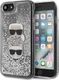 Karl Lagerfeld Karl Lagerfeld KLHCI8KCGLSL iPhone 7/8 /SE 2020 hardcase srebrny/silver Glitter Karl&Choupette 1