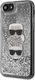 Karl Lagerfeld Karl Lagerfeld KLHCI8KCGLSL iPhone 7/8 /SE 2020 hardcase srebrny/silver Glitter Karl&Choupette 2
