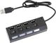 HUB USB Aptel AK228A 4x USB-A 2.0 (1055-uniw) 1