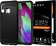 Etui na tablet Spigen Etui Spigen Rugged Armor do Samsung Galaxy A40 Matte Black + Szkło uniwersalny 5