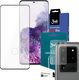 3MK Szkło 3mk HardGlass Max czytnik linii do Samsung Galaxy S20 Ultra Black + Szkło 3mk na obiektyw uniwersalny 1
