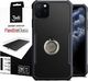 XUNDD Etui Ring Holder Clear Armor XUNDD do Apple iPhone 11 Pro +Szkło 3mk FG Max uniwersalny 11