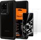 Spigen Etui Spigen Ultra Hybrid do Samsung Galaxy S20 Ultra Matte Black + 2x Folia Spigen uniwersalny 1