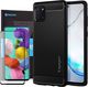 Spigen Etui Spigen Rugged Armor do Galaxy Note 10 Lite Matte Black + Szkło Mocolo TG+3D uniwersalny 1