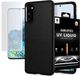 Spigen Etui Spigen Liquid Air do Samsung Galaxy S20 Matte Black + Szkło Mocolo 3D UV uniwersalny 1