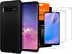 Spigen Etui Spigen Liquid Air do Samsung Galaxy S10 Matte Black +Folia Neo Flex uniwersalny 10