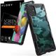 Ringke Etui Ringke Fusion X do Samsung Galaxy A51 Camo Black + Szkło Alogy uniwersalny 1