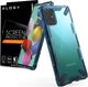 Ringke Etui Ringke Fusion X do Samsung Galaxy A51 Space Blue + Szkło Alogy uniwersalny 1