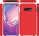 Etui Silicone Samsung S10 G973 czerwony /red 1