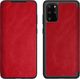 Etui Leather Book Samsung S20+ G985 czerwony/red 1