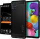 Spigen Etui Spigen Rugged Armor do Samsung Galaxy A51 Matte Black + Szkło Alogy uniwersalny 6