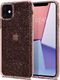 Spigen Etui Spigen Liquid Crystal Glitter do Apple iPhone 11 Rose Quartz + szkło alogy uniwersalny 1