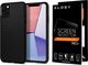 Spigen Etui Spigen Liquid Air do Apple iPhone 11 Pro Matte Black + szkło alogy uniwersalny 1