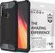 Alogy Etui Alogy Hard Armor do Xiaomi Redmi Note 8 czarne + Szkło Alogy uniwersalny 1