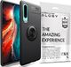 Alogy Etui Alogy Ring Holder Armor do Huawei P30 czarne + Szkło uniwersalny 3