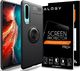 Alogy Etui Alogy Ring Holder Armor do Huawei P30 czarne + Szkło uniwersalny 8