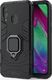 Alogy Etui Alogy Stand Ring Armor do Samsung Galaxy A40 czarne + Szkło Alogy uniwersalny 6