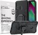 Alogy Etui Alogy Stand Ring Armor do Samsung Galaxy A40 czarne + Szkło Alogy uniwersalny 8