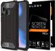 Alogy Etui Alogy Hard Armor do Samsung Galaxy A40 Czarne + Szkło uniwersalny 3