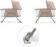KinderKraft Łóżeczko/kołyska LOVI beige 3
